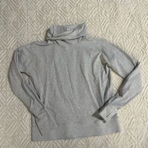 lululemon athletica Light Gray Cowl Neck Sweater